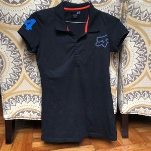 fox racing polo shirt
